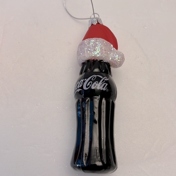 Kurt S Adler Coca Cooa Christmas Ornaments Santa and Coke Bottle 2009 2010 - Picture 11 of 12